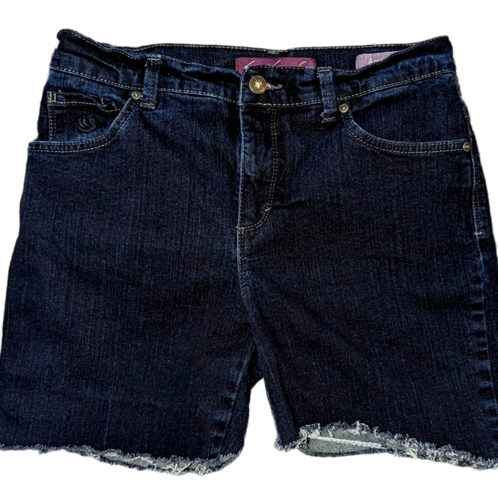 Gloria Vanderbilt Medium 6 women's Shorts  M Jean  Stretch Denim Studded Jeans